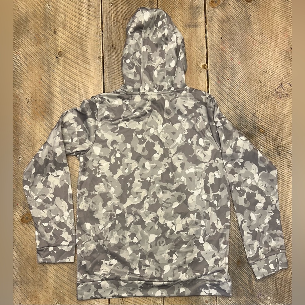 Under Armour Armour Fleece Boys XL Grey Camo New Hoodie Pullover 1389394-011 - Picture 5 of 8